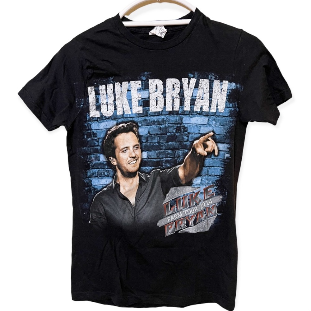 Luke Bryan Farm tour 2014 graphic tee Sz S!